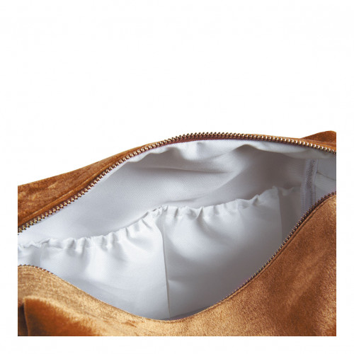 Rectangular Toiletry Bag Yellow Velvet - Large Model Rectangular Toiletry Bag Yellow Velvet - Large Model