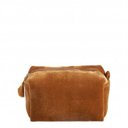 Rectangular Toiletry Bag Yellow Velvet - Small Size