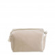 Necessaire de toilete retangular Veludo cru - Modelo pequeno