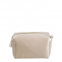 Necessaire de toilete retangular Veludo cru - Modelo pequeno