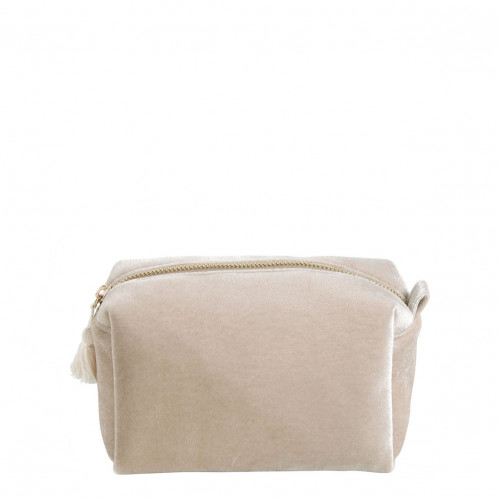 Neceser rectangular de terciopelo crudo - Modelo pequeño