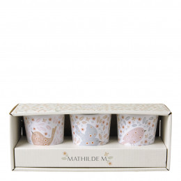 Set di 3 bicchieri Amour d'Oiseau