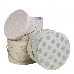 Conjunto de 3 caixas de arrumação Festa Celeste