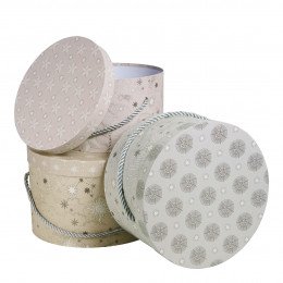 Conjunto de 3 caixas de arrumação Festa Celeste