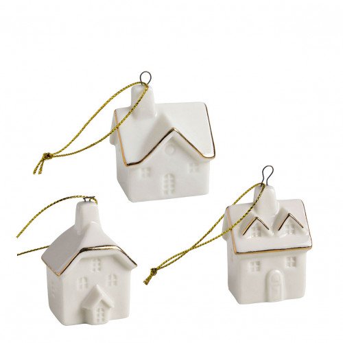Set of 3 hanging houses