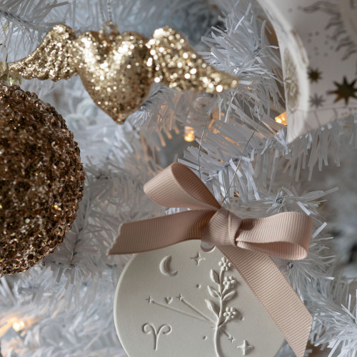 Coffret de 3 cœurs ex-voto pailletés dorés en verre