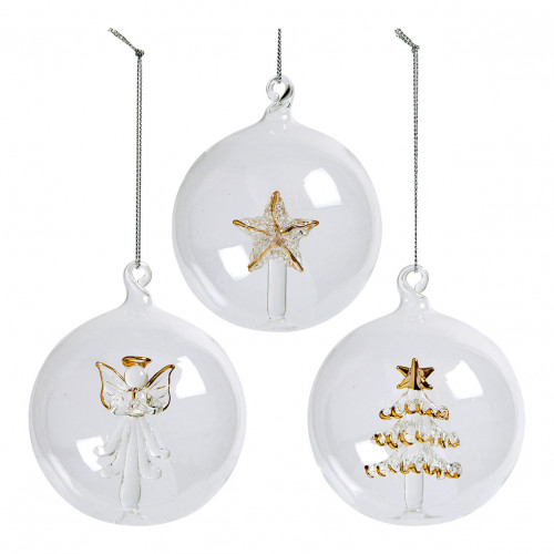 Cofanetto di 3 palline decorative in vetro