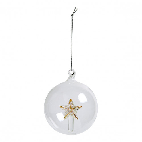 Estuche de 3 bolas decorativas de cristal