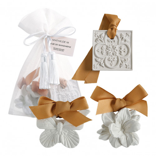 Saquinho com 3 decorações perfumadas - Fleur de Mandarine