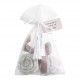 Bolsinha com 3 decorações perfumadas - Flor de Chá