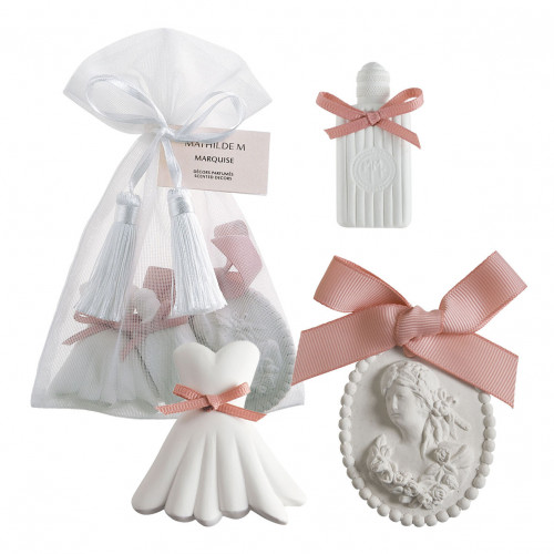 Pouch of 3 scented decorations - Marquise