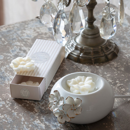 Coffret de 3 décors fondants en cire parfumée - Fleur de Thé Coffret de 3 décors fondants en cire parfumée - Fleur de Thé