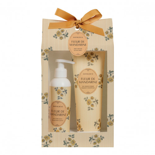 Scented gift set body milk and shower gel - Fleur de Mandarine