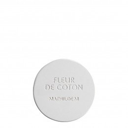 Testeur décor rond en plâtre parfumé - Fleur de Coton