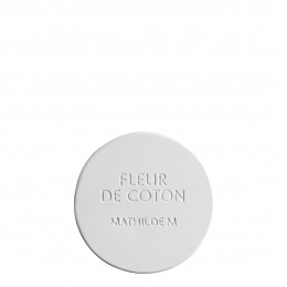 Testeur décor rond en plâtre parfumé - Fleur de Coton