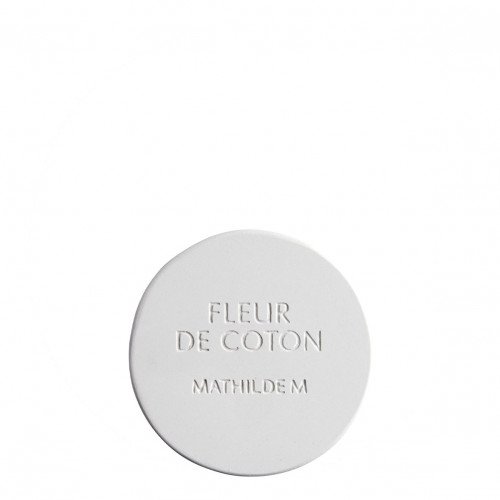 Testeur décor rond en plâtre parfumé - Fleur de Coton