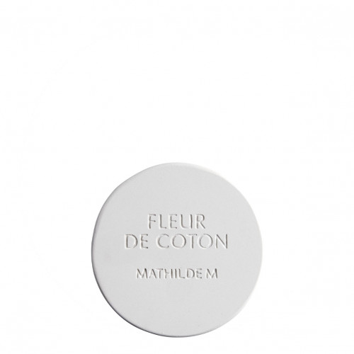 Testeur décor rond en plâtre parfumé - Fleur de Coton