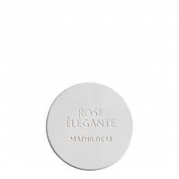 Testador decoração redonda em gesso perfumado - Rosa Elegante