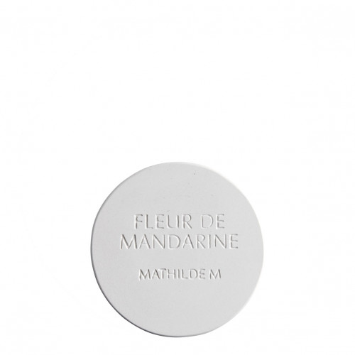 Testeur décor rond en plâtre parfumé - Fleur de Mandarine