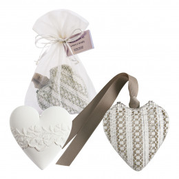 Scatola Cuore e decorazione profumata - Vanille Dorée