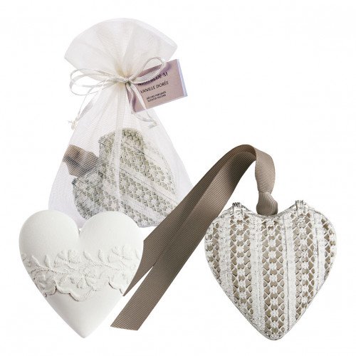 Heart Box and Scented Decoration - Vanille Dorée