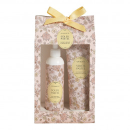 Coffret parfumé lait corps et gel douche - Soleil Pastel