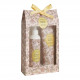 Coffret perfumado de loção corporal e gel de banho - Soleil Pastel