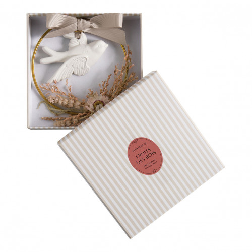 Corona floreale Colomba profumata - Fruits des Bois