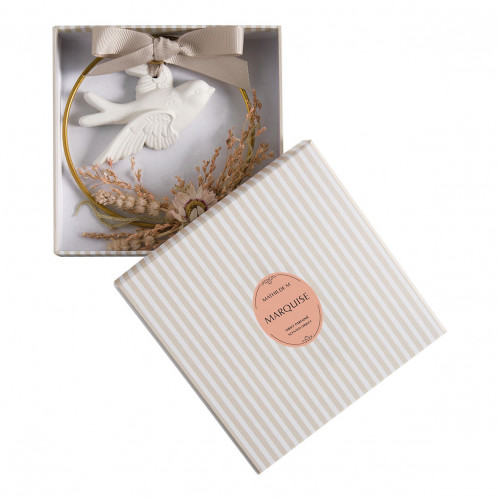 Corona floral Paloma perfumada - Marquise