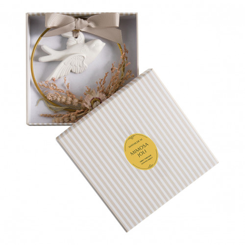 Floral Wreath Scented Dove - Mimosa Joli Floral Wreath Scented Dove - Mimosa Joli