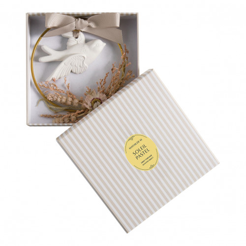 Corona floral Paloma perfumada - Soleil Pastel