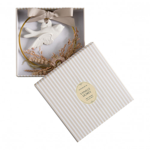 Corona floral Paloma perfumada - Vanille Dorée