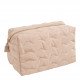 Trousse de toilette rectangulaire Capucine rose pâle - Grand modèle