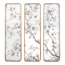 Espejo tríptico Una primavera en Kioto