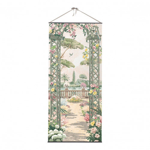 Toile trompe-l'œil - Jardin Bucolique