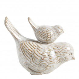 Decoración de mesa Dúo de Pájaros de gres