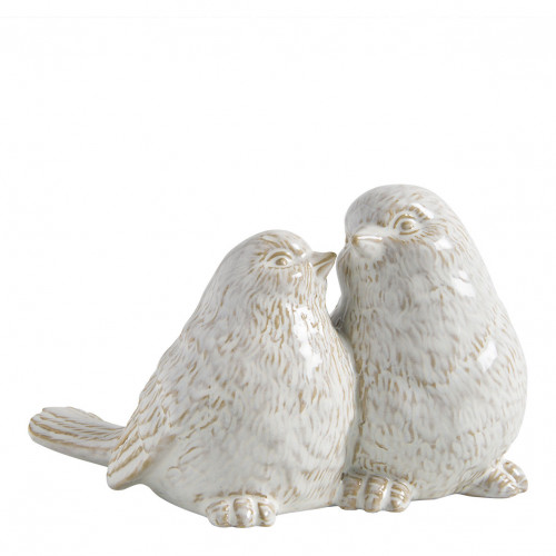 Decorative Stoneware Lovebirds Figurine