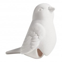 Ceramic Bisque Bird Glass Topper