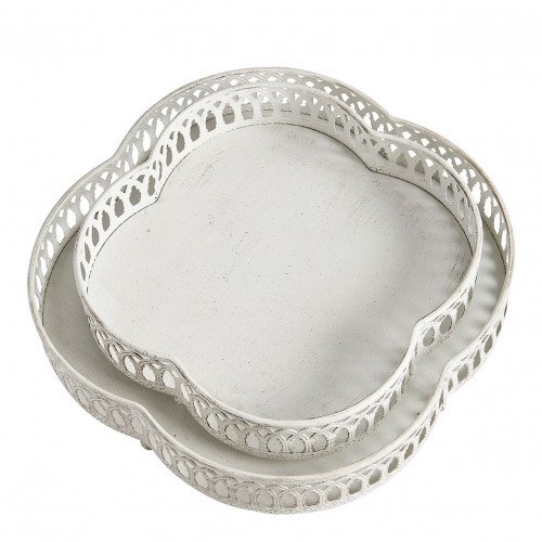 Conjunto de 2 tabuleiros Idylle em metal