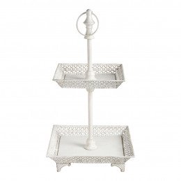 Charme 2-tier metal tray
