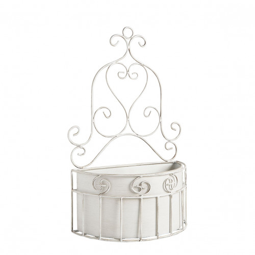 Set of 2 metal wall brackets for plants