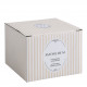 Porta-velas de litofania Feuillage em biscuit de porcelana