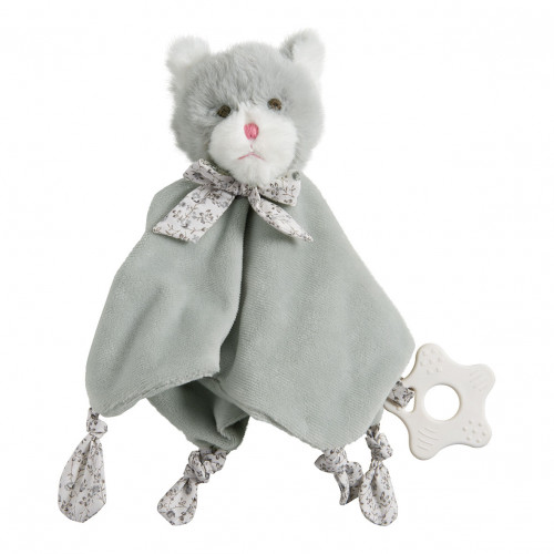 Toudoux Chaton gris avec anneau de dentition