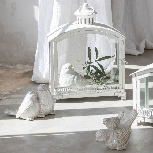 Decoración de mesa Dúo de Pájaros de gres
