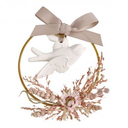 Couronne florale Colombe parfumée - Fleur de Thé