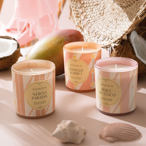 Candela profumata Bain de Soleil 160 g - Perle de Coco