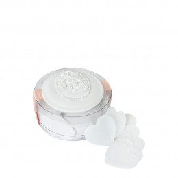 Caixa de folhas de sabonete perfumado Pequenos Corações Marquesa - Jasmim