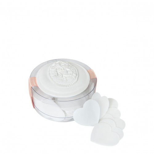 Caixa de folhas de sabonete perfumado Pequenos Corações Marquesa - Jasmim