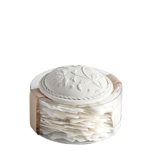 Caja de hojas de jabón Estrellas blancas brillantes - Perfume Rosa