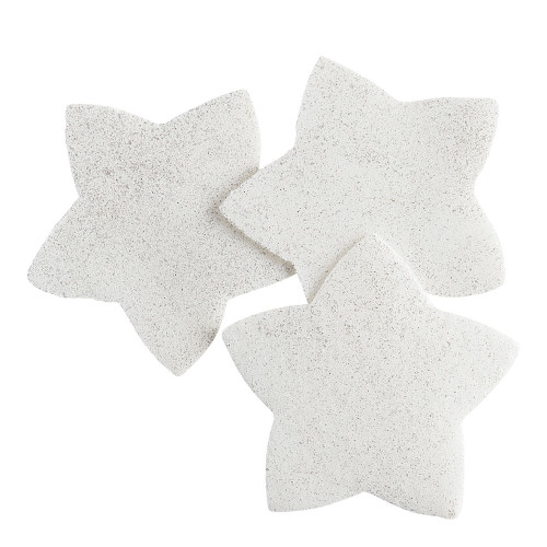 Boîte de feuilles de savon Étoiles blanches pailletées - Parfum Rose Boîte de feuilles de savon Étoiles blanches pailletées - Parfum Rose